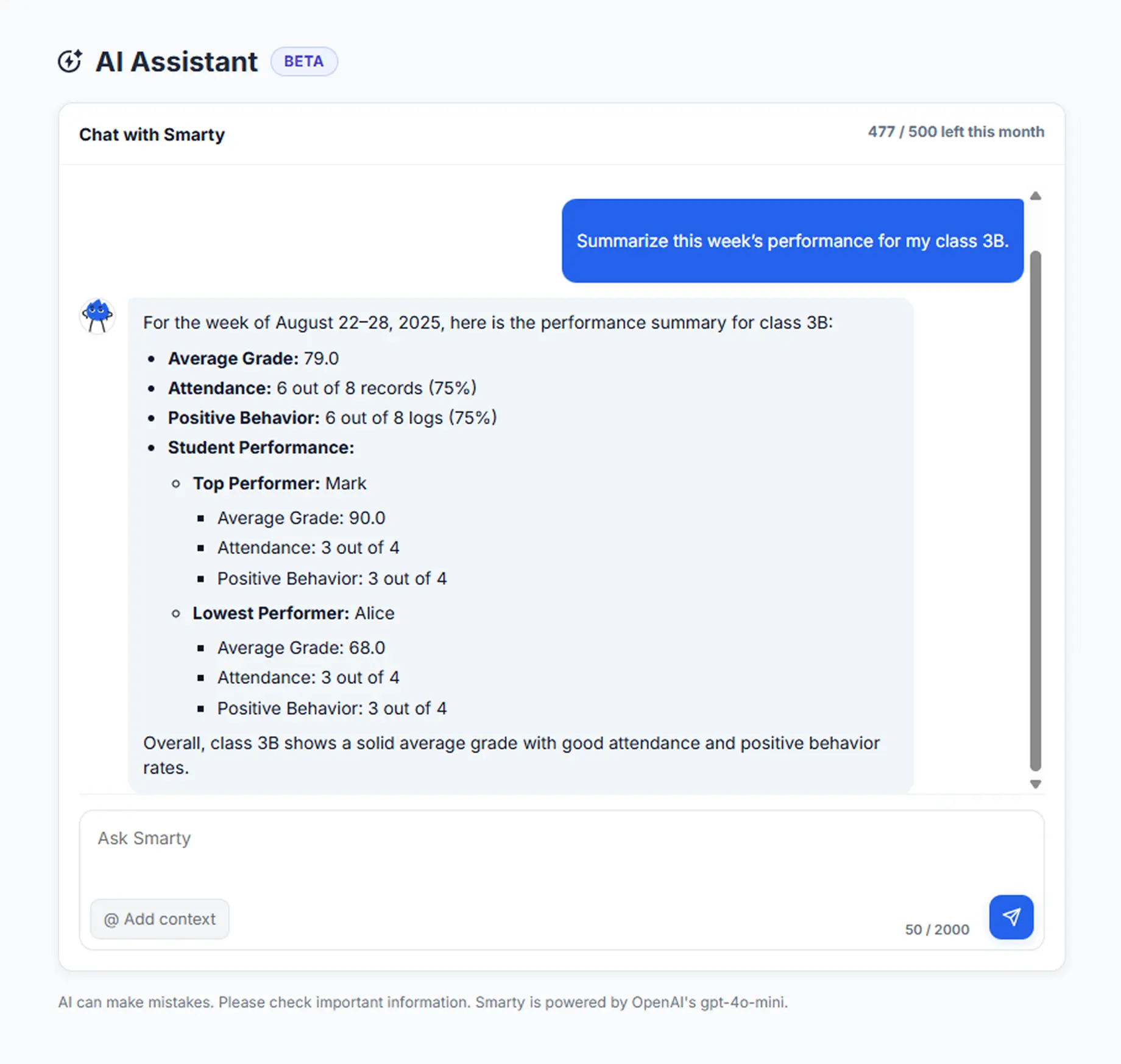 Lekktura AI Assistant preview