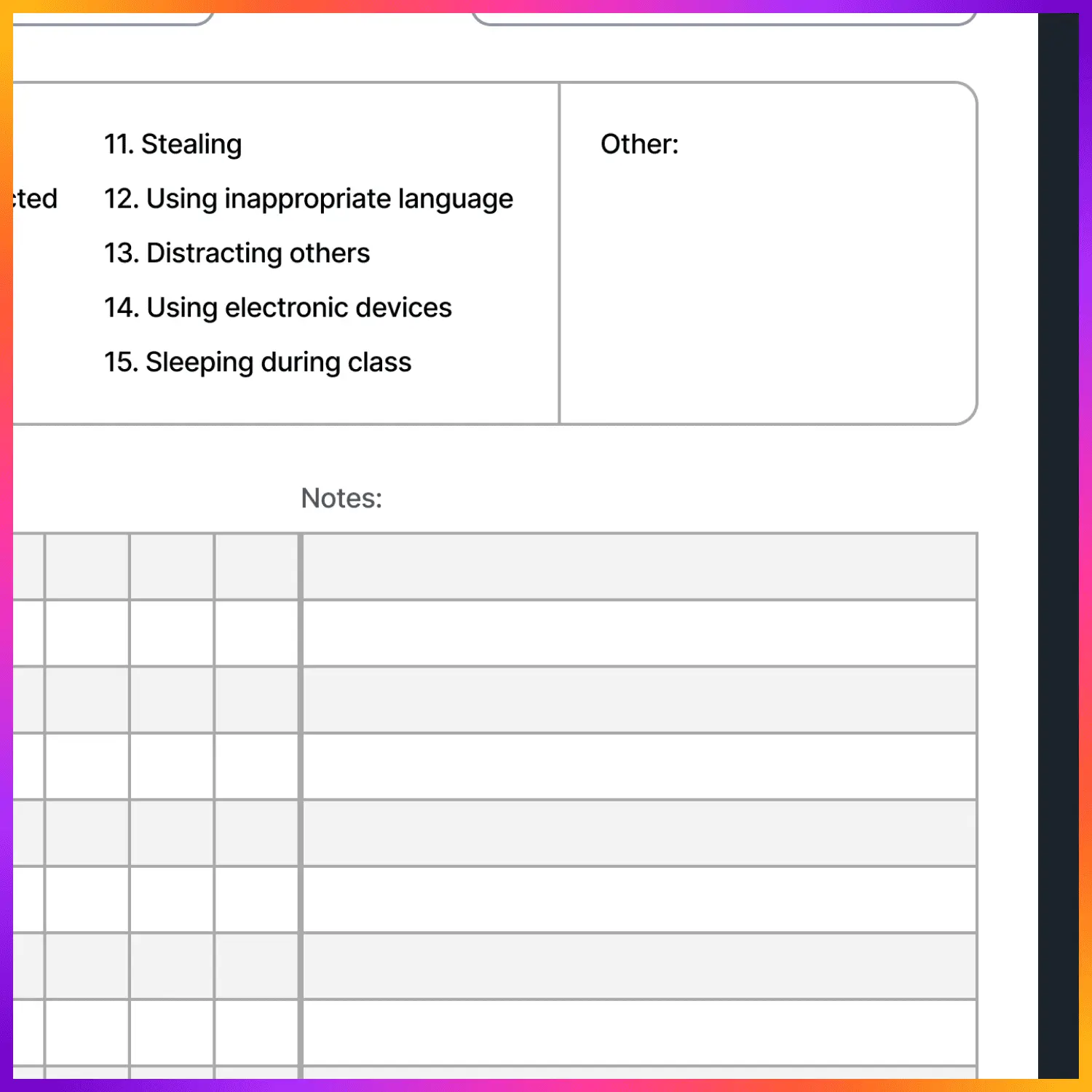 EDITABLE Behavior Documentation Log | Behavior Tracker | With KEYs | + Printable - Gallery image 5
